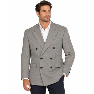 Kasper Wool Houndstooth Mens Blazer Jacket  Size 40 Workwear Business Office
